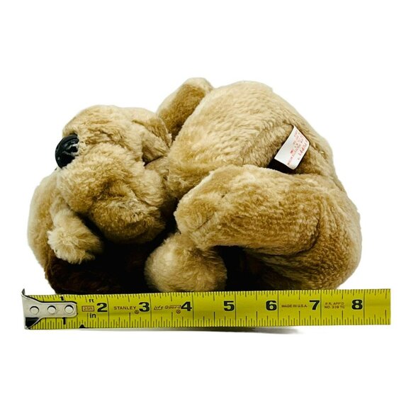 Plush Puppy Raffoler Brown Stuffed Animal Toy Droopy Eyes Dog 1986 Vintage - Picture 7 of 8